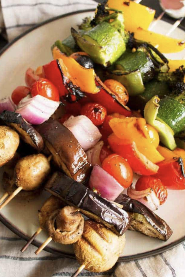 Vegetable Kebab Dinner